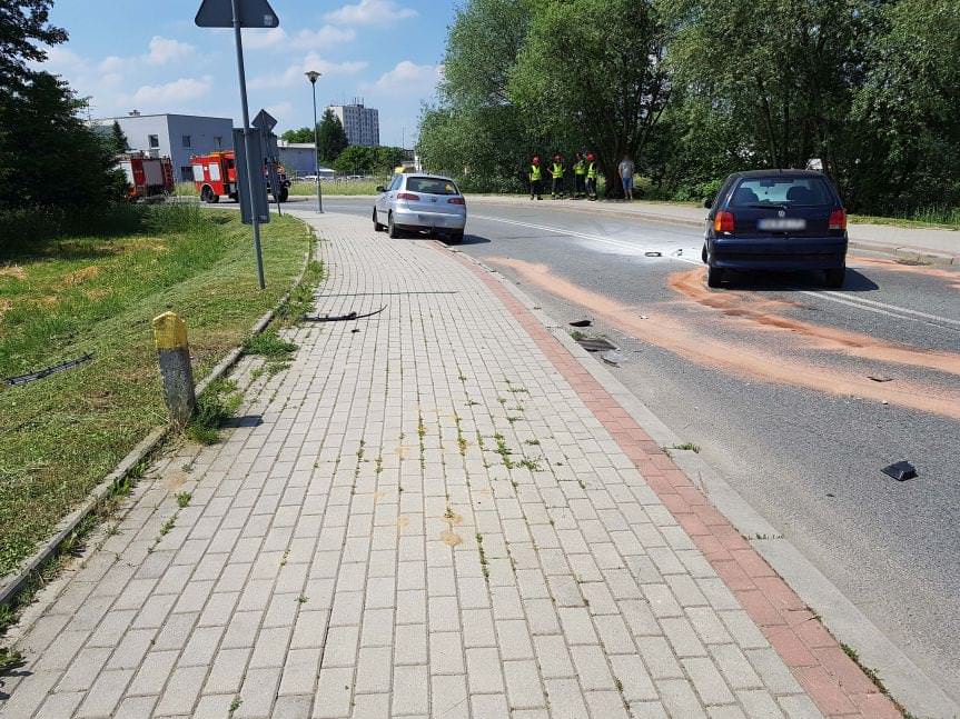 KROSNO. Zderzenie Volkswagena i Seata