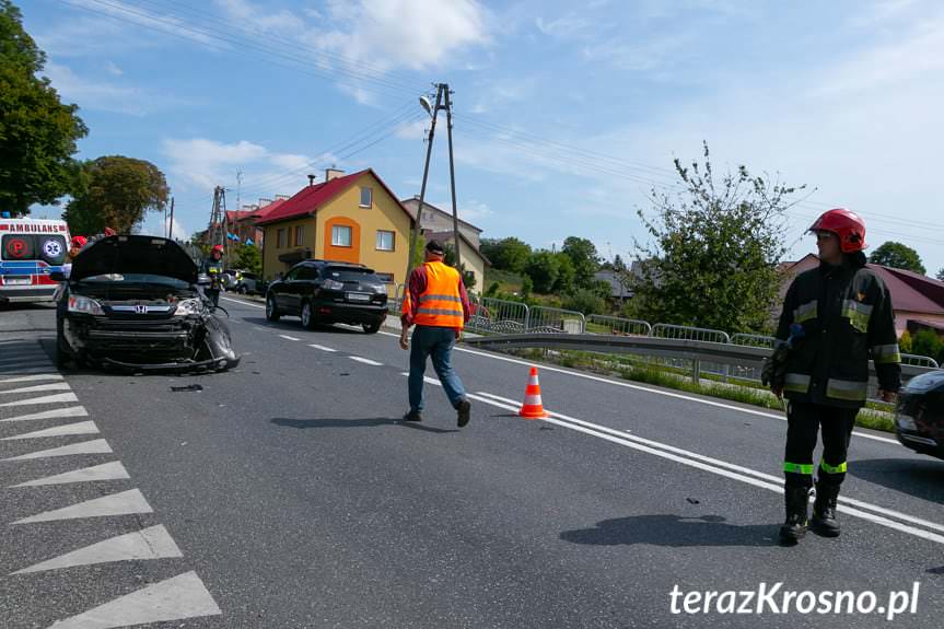 Łężany. Zderzenie dwóch samochodów osobowych