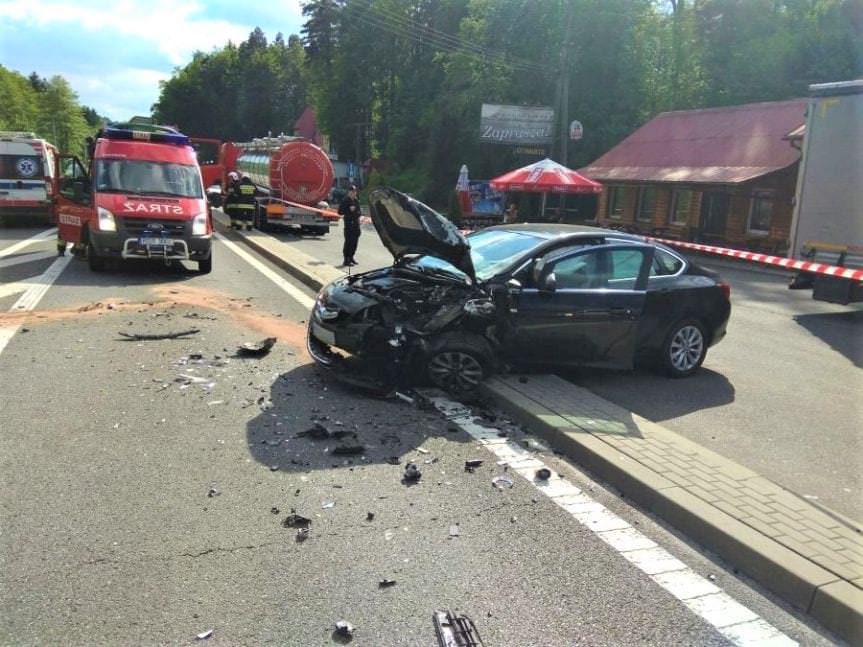 Poważny wypadek drogowy w Żyznowie