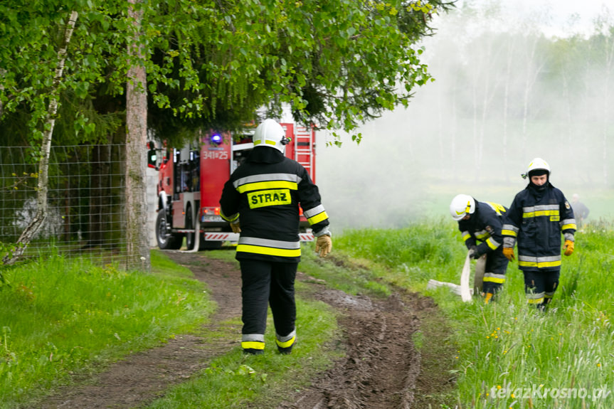 Pożar budynku mieszkalnego w Przybówce