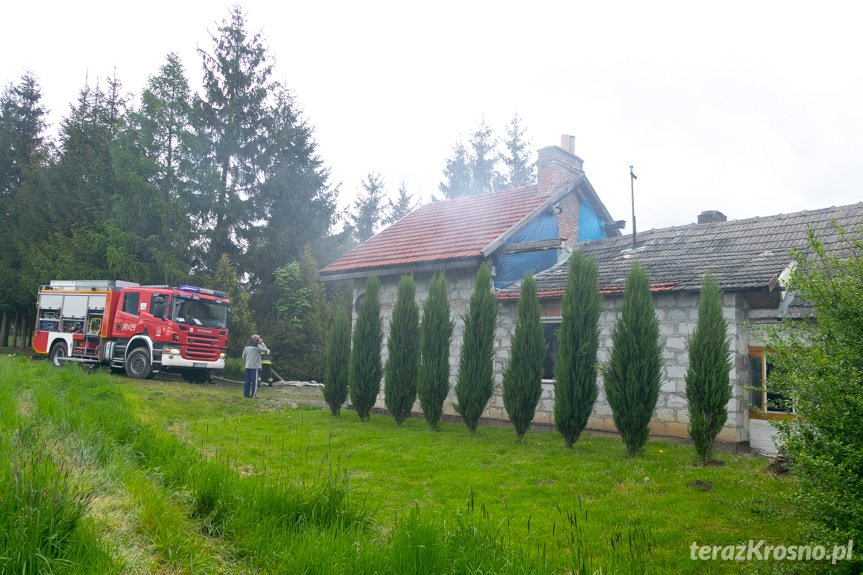 Pożar budynku mieszkalnego w Przybówce