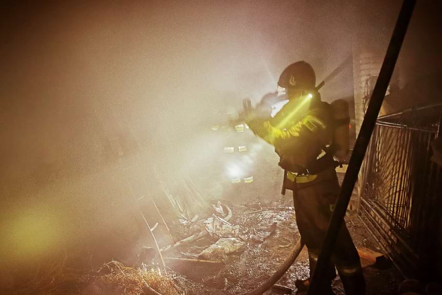 Pożar budynku w Przeworsku