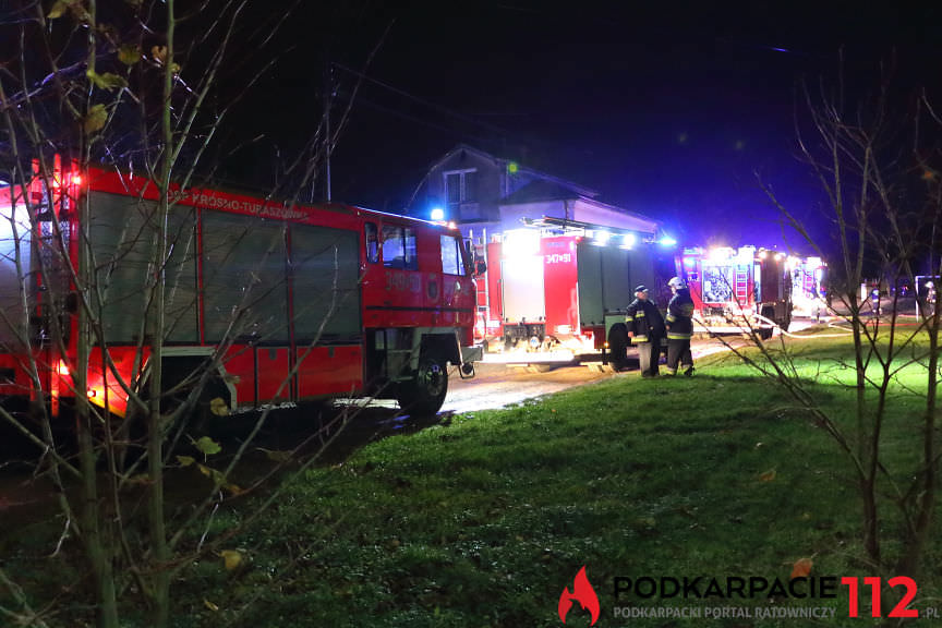 Pożar budynku w Suchodole