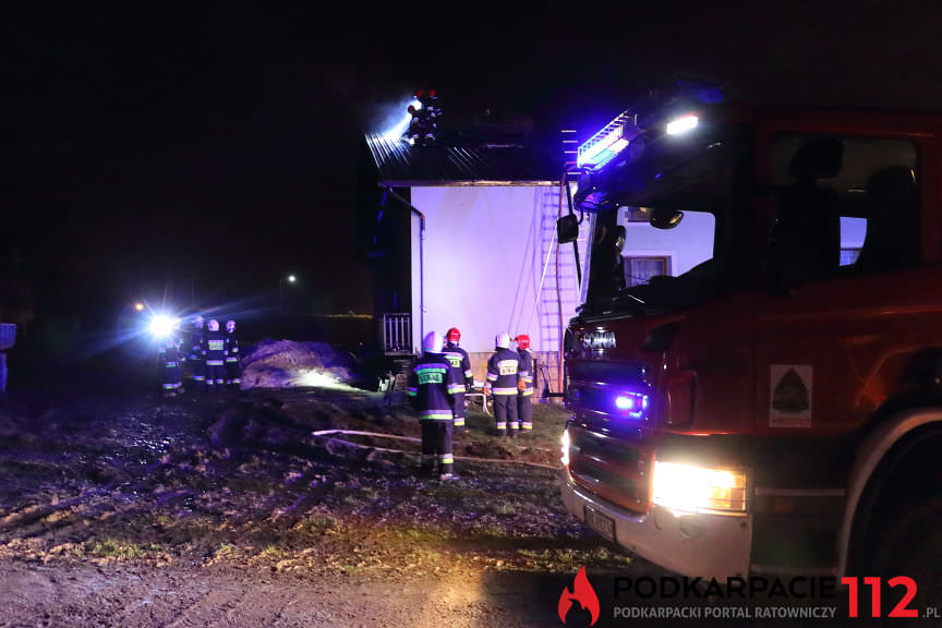 Pożar budynku w Suchodole