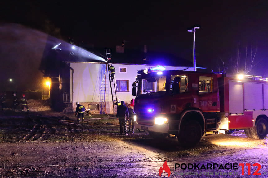 Pożar budynku w Suchodole