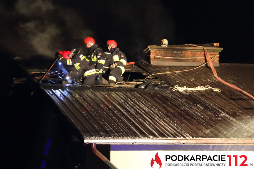 Pożar budynku w Suchodole