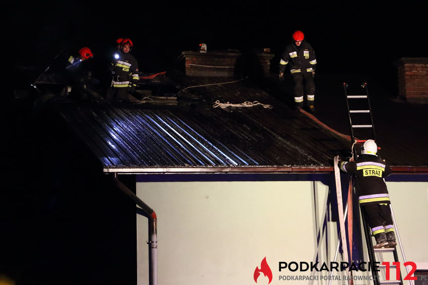 Pożar budynku w Suchodole