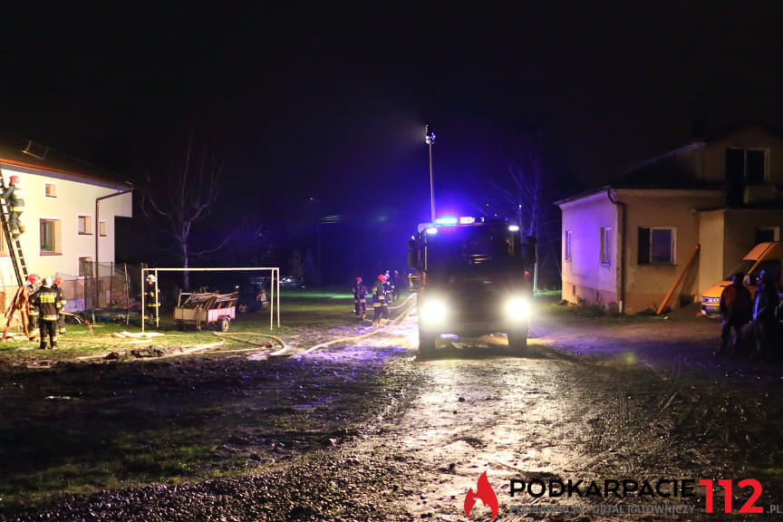 Pożar budynku w Suchodole