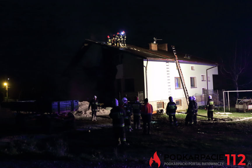 Pożar budynku w Suchodole