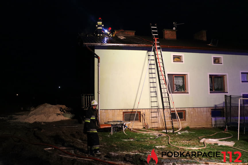 Pożar budynku w Suchodole