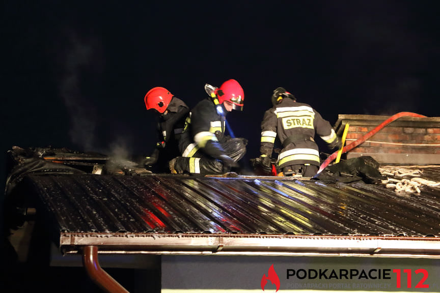 Pożar budynku w Suchodole