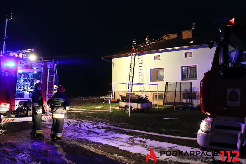 Pożar budynku w Suchodole