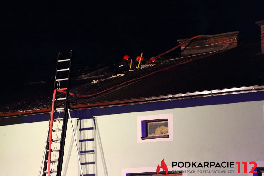 Pożar budynku w Suchodole