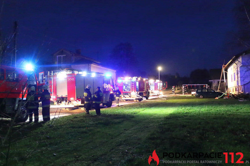 Pożar budynku w Suchodole