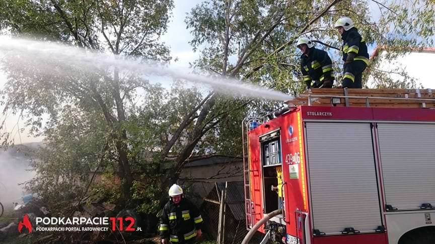 Pożar cegielni w Radymnie