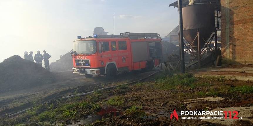 Pożar cegielni w Radymnie
