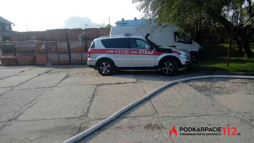 Pożar cegielni w Radymnie