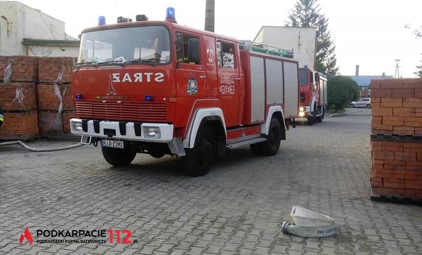 Pożar cegielni w Radymnie