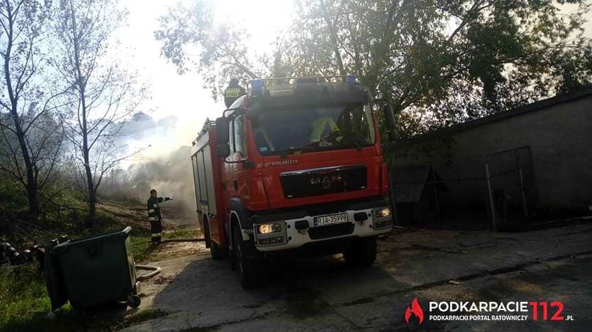 Pożar cegielni w Radymnie