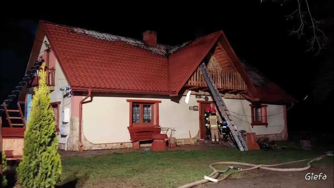 Pożar domu 13 grudnia