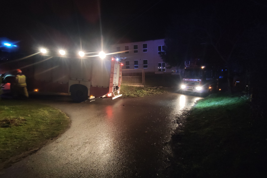 Pożar domu w Kozłówku