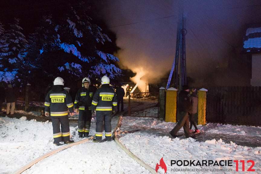 Pożar domu w Posadzie Górnej