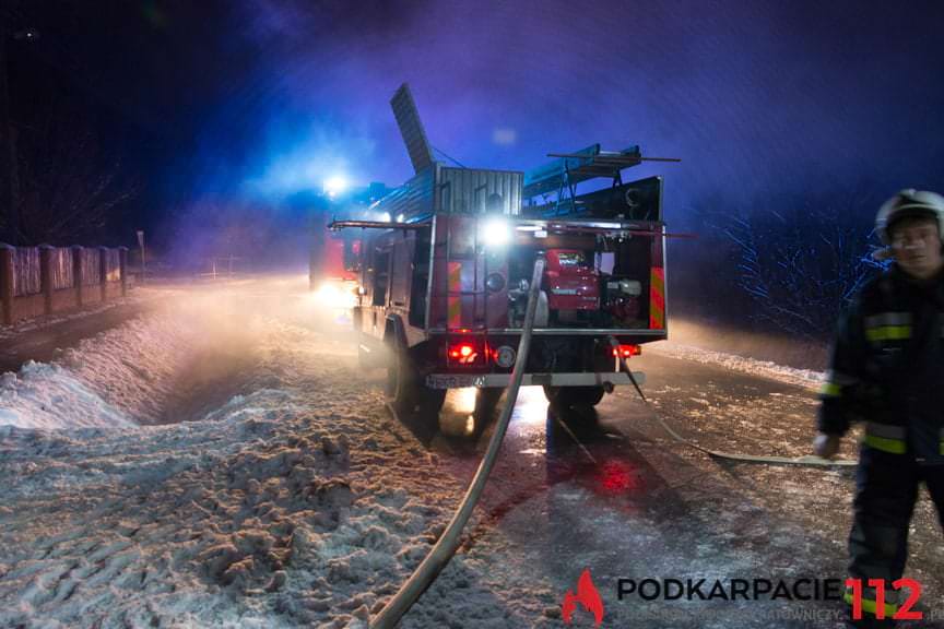 Pożar domu w Posadzie Górnej