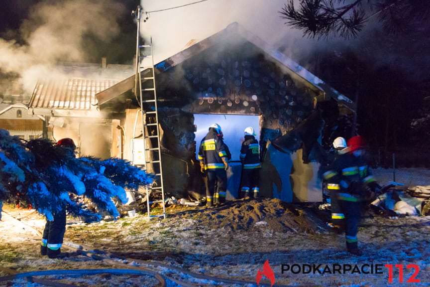 Pożar domu w Posadzie Górnej