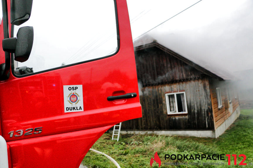 Pożar domu w Równem