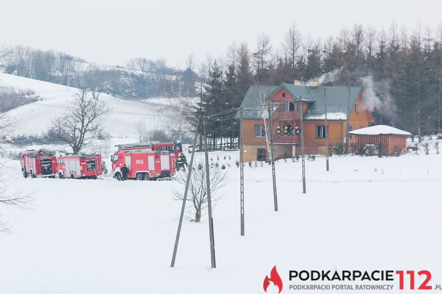 Pożar domu w Rymanowie