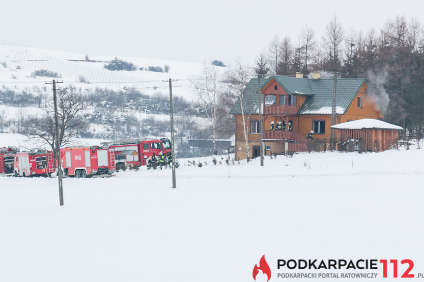 Pożar domu w Rymanowie