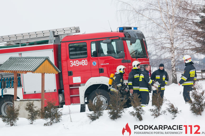 Pożar domu w Rymanowie