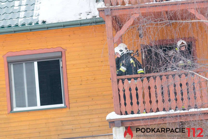 Pożar domu w Rymanowie