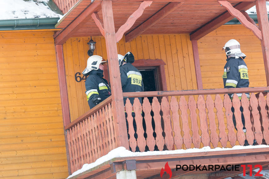 Pożar domu w Rymanowie