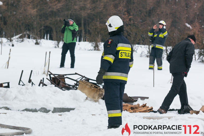 Pożar domu w Rymanowie