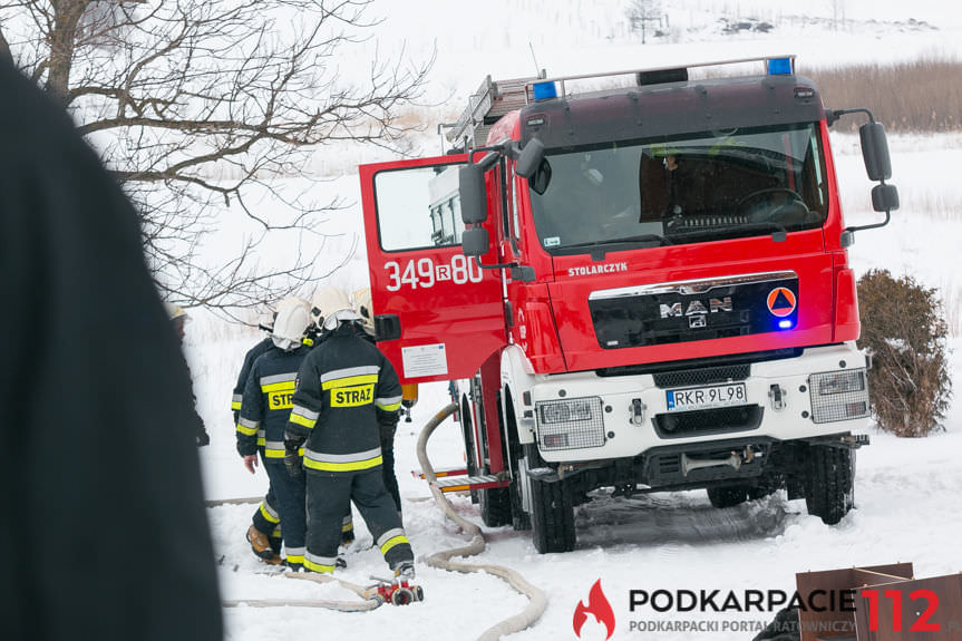 Pożar domu w Rymanowie