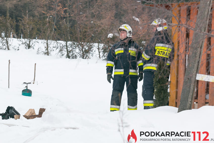 Pożar domu w Rymanowie