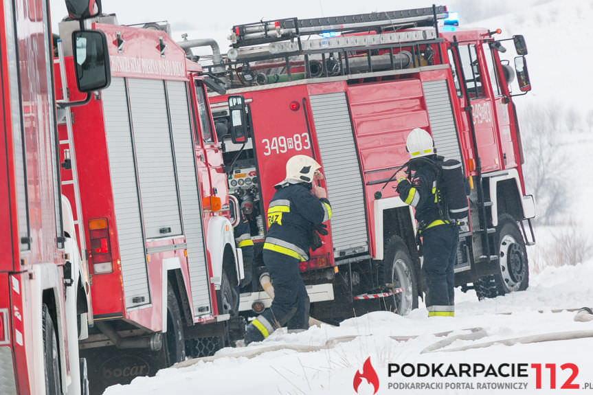 Pożar domu w Rymanowie