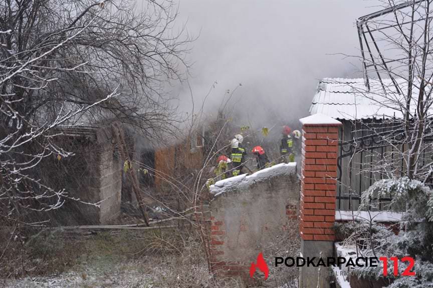 Pożar domu w Rzeszowie
