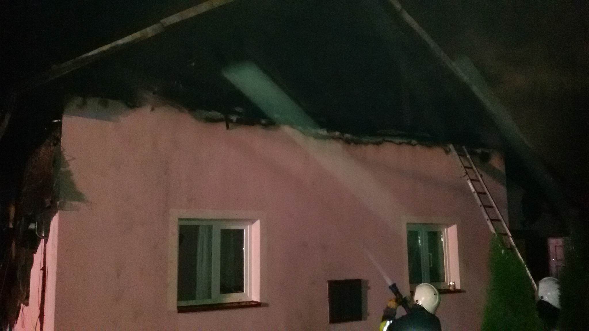 Pożar domu w Słonnem