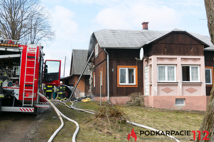 Pożar domu w Tylawie