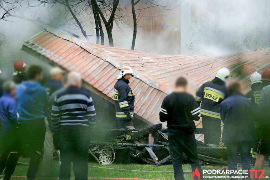 Pożar drewutni Targowiska