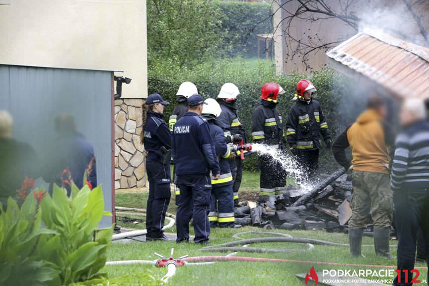 Pożar drewutni Targowiska