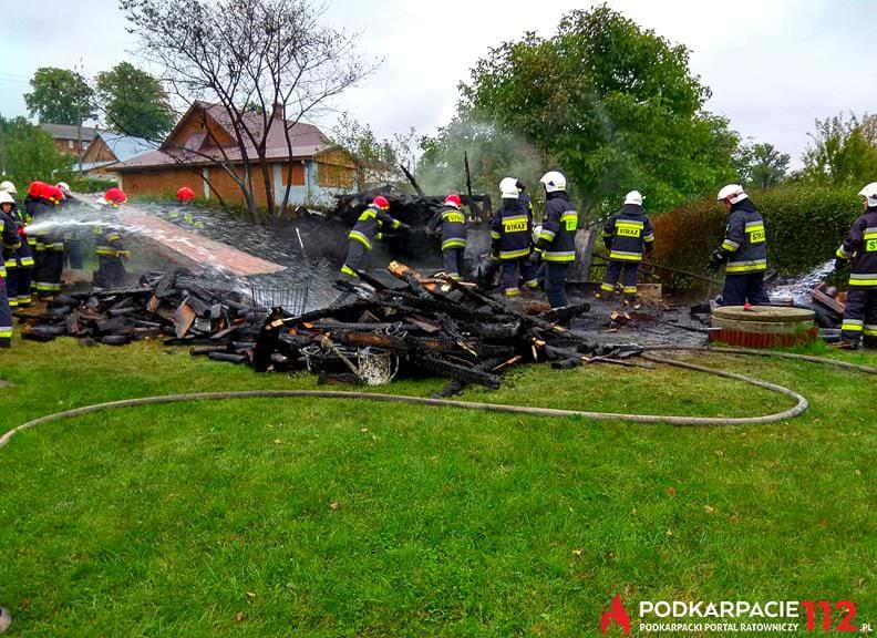Pożar drewutni Targowiska