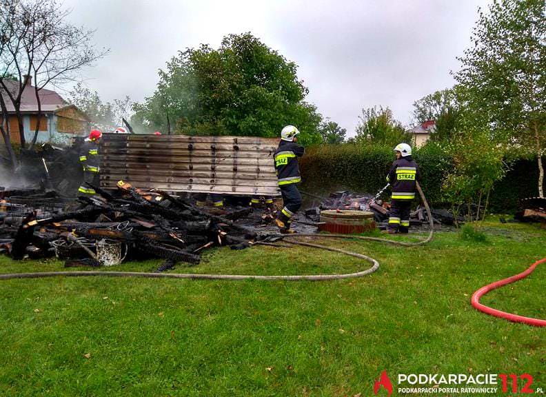 Pożar drewutni Targowiska