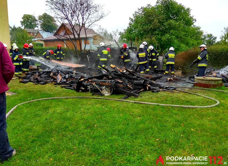 Pożar drewutni Targowiska