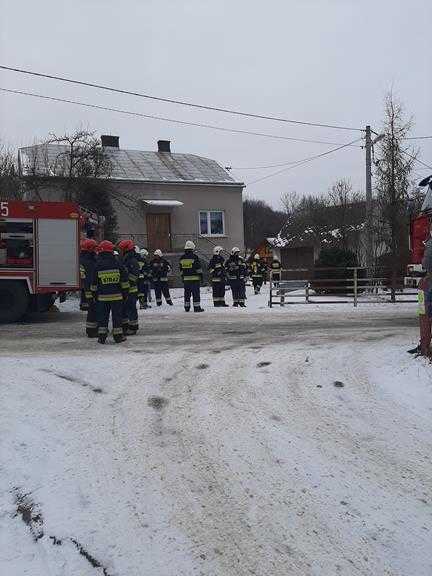 Pożar kotłowni w Klimkówce 