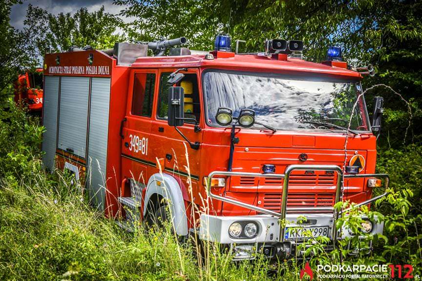 Pożar pustostanu Rymanów