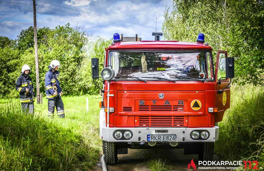 Pożar pustostanu Rymanów