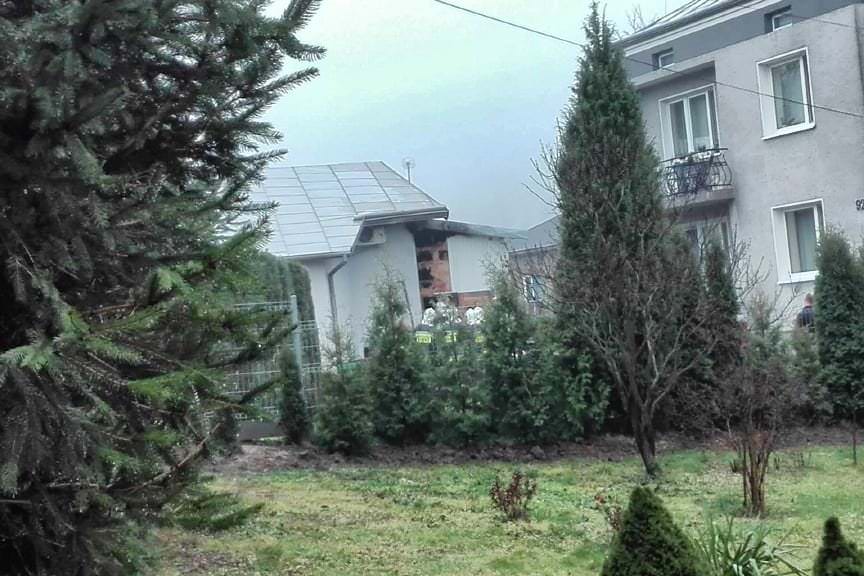 Pożar sklepu w Iwoniczu